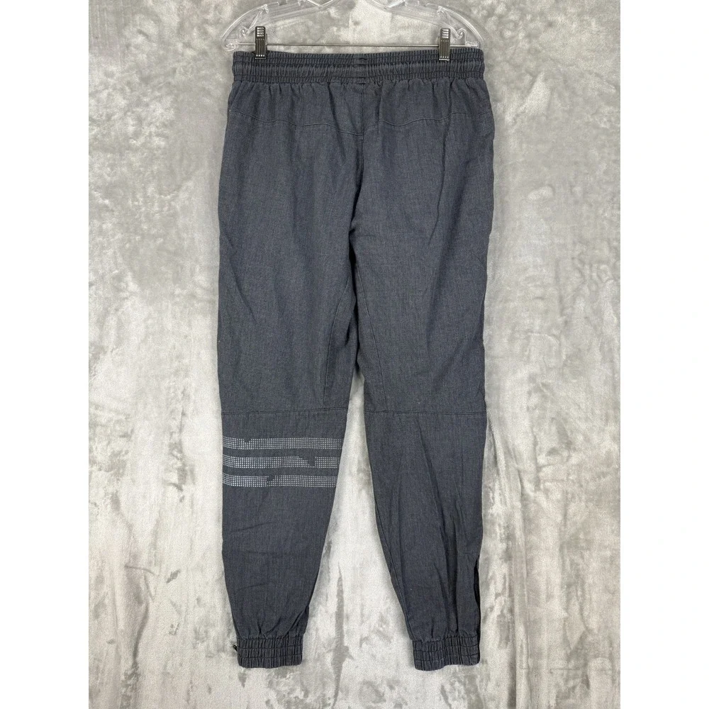 Adidas Men's Jogger Pants Charcoal Grey Drawstring Elastic Waist Logo‎ Size M